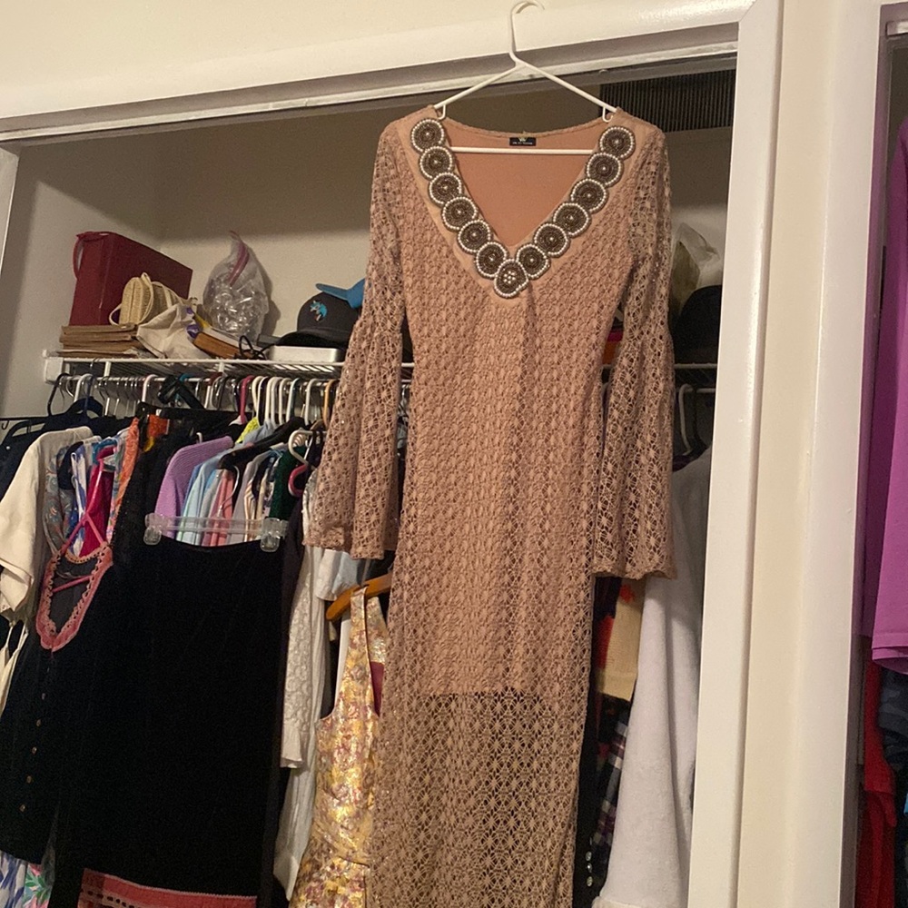 Long crochet renaissance dress